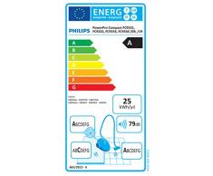 Philips FC9332/09 Aspirateur sans Sac PowerPro Compact, 650W, Capacité de Poussière 1,5L, Suceur Plat Intégré, Blanc