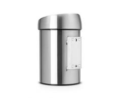 Brabantia 363986 Poubelle Touch Bin Seau Intérieur Plastique 3 L Matt Inox