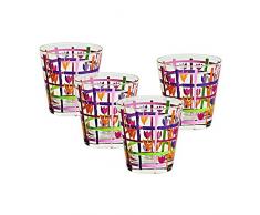 CRISTALICA Ensemble de 4 pièces, Verre à longdrink, Verre à Eau Nadia 250 ML,Verre de Haute qualité, Style Moderne (ARTGLASS Powered by