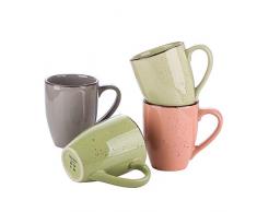 vancasso, Série Navia, Service de Table, Faïence Style Vintage Classique (4 Tasses, 17-Jardin Mixed)