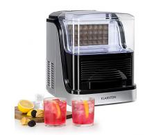 Klarstein Crystal XL - Machine à glaçons, 20kg/24h, Utilisation facile, 2 tailles de glaçons, Elégant boîtier, Affichage du niveau deau et glace, Bac à glaçons amovible, Réservoir deau 2,5L, Noir