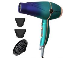 Umitive Sèche Cheveux Professionnel 2300W, AC Moteur, Technologie des Céramique, 2 Vitesses et 3 Réglages de Chaleur 1 Bouton Froid, Sèche Cheveux Ionique avec 1 Diffuseur et 2 Buses pour Salon