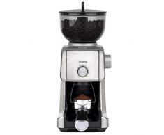 H.Koenig Moulin à Café Electrique GRD830 Broyage Grains de Café Professionnel, Réglage 16 tailles de mouture, Puissant 130W, Capacité 400g, Broyeur démontable, Corps alu, Café Moulu, Nettoyage facile