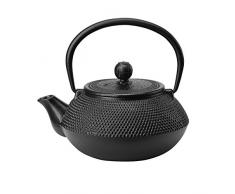 Vintage Gourmet® Théière Japonaise Style élégant Noir Théière en fonte dinspiration Théière, bouilloire, 0.8L