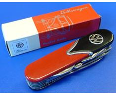 Couteau suisse Combi Volkswagen - Noir/rouge - 10 fonctions - Qualité supérieure
