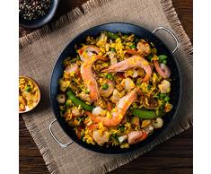 ROSSETTO Plat à Paëlla INOX 36 cm, Revêtement Anti-adhérent, Tous Feux Dont Induction