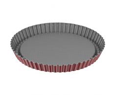Kaiser 2300754512 Moule à Tarte aux Fruits Classic Plus, Acier, Rouge et Argent, 28 x 28 x 8 cm
