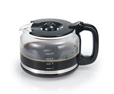 SEVERIN Cafetière avec Broyeur, Pour Café en Grains et Café Filtre, Fonction Programmable, Arrêt automatique, 10 Tasses, KA 4810, Inox/Noir