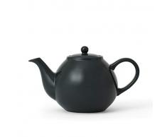 Viva Scandinavia Théière en Porcelaine de Couleur Vert foncé avec Bec verseur Anti-Gouttes, 840 ML
