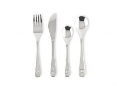 Zilverstad 6839030 Couvert pour Enfant Lot de 4 Pièces Miffy Zoo Acier Inoxydable