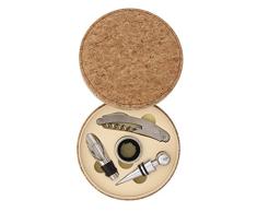 Pradel Excellence RT803 Coffret Sommelier avec 4 Accessoires, LiÃ¨ge, 15,2 x 15,2 x 4,2 cm