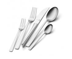 WMF Corvo Ensemble de couverts Lame de Couteau insérée, Acier inoxydable Dépoli Cromargan, Extrêmement Résistant aux Rayures, Va au Lave-vaisselle 30 Pièces pour 6 Personnes