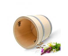 Grand pot de bois Seau 10 L ø28,5 cm de rosée Eau Seau à la main bois