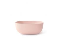 EKOBO - Grand Saladier - en Fibre de Bambou - sans BPA, sans Vernis, sans Plastique - Compatible Lave Vaisselle - Rose Pâle
