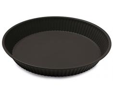 Guardini Gardenia, Moule à tarte 28cm, acier avec revêtement anti-adhérent, couleur noire