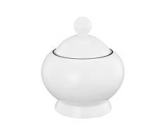 Seltmann Weiden Lido Sucrier en Porcelaine Noir 9,5 x 9,5 x 10,8 cm 0,25 l