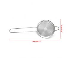 zhiwenCZW Passoire Conique en Acier Inoxydable de qualité supérieure Mesh Cocktail Cone Passoire Barware