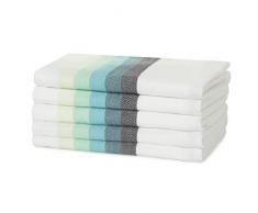 Sticky Toffee Torchons 100% Coton Multicolores | Lot de 5 | 50 x 70 cm | Bleu Turquoise | Absorbant, Verre, Cuisine, Chiffons, Restaurant, Bar