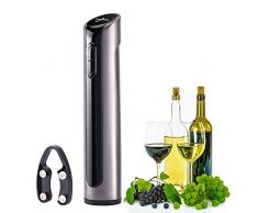 Hovinso Tire Bouchon Électrique, Ensemble Ouvre-Vin Électrique Rechargeable et sans Fil, Coffret avec Coupe Capsule et Câble de Recharge USB