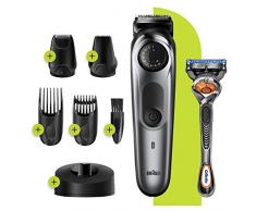 Braun BT7240 Tondeuse électrique Barbe et Cheveux, 39 Réglages de longueur, Noir/Gris Métallisé pour Homme