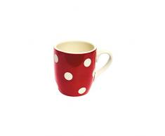 Déjeuner sur lherbe DH013001 Grand Mug, Faïence, Rouge, 8,2 x 8,2 x 10 cm