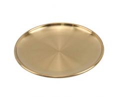 JXCG Plateau tournant - Plateau tournant, Acier inoxydabl Métal Or Rond Plateau De Service Ornements Plateau À Bijoux Plat De Service Plat Cuisine Alimentaire Dessert Partie Servant Plateau