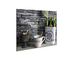 Plateau de protection universel pour plaques de cuisson en verre trempé de 4 mm, pour verre, céramique, induction 1 Pi?ces 60 x 52 cm | Planche ? Découper | protection murale en verre dans la cuisine