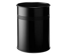 Durable 330001 Corbeille à papier Métal ajouré 15L Noir