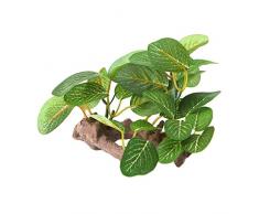 ECMQS Plastique Eau Herbe Plante Artificielle pour Aquarium Ornement Décoration