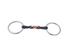 CUTICATE Peu De Cheval De Poney De Mors De Filet Danneau dacier Inoxydable avec Le Lien De Cuivre - 125mm