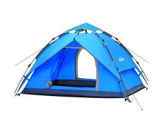 IREGRO Instantanée Familiale Tente 3-4 Personnes Grand Automatique Pop-Up Ttentes imperméabiliser tentes abri du Soleil pour Les Sports de Plein air Camping randonnée Voyage Plage