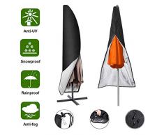 Housse de protection pour parasol extérieur parapluie housse 210 D Oxford étanche feu de circulation parapluie parapluie housse parasol housse housse hottes pour parasol (265 * 40 * 70 cm)