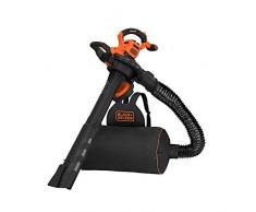 Black&Decker BEBLV300 Aspirateur Souffleur Électrique à fil Aspirateur + Souffleur, Option Broyeur 3000 W
