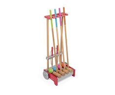 Janod - J03211 - Chariot de Croquet Family en Bois