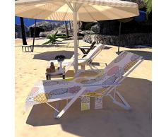 GZGZADMC Housse de chaise de plage Housse de chaise longue pour piscine, bain de soleil, chaise longue avec poches latérales, chaise longue, hôtel, vacances Housse pour chaise de plage