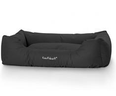 Knuffelwuff panier chien, lit pour chien, coussin, corbeille pour chien Finlay, imperméable, noir M-L 85 x 63cm