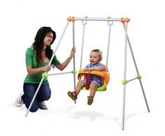 Smoby - 310046 - Jeu de Plein Air - Balançoire - Portique Métal Baby Swing