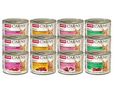 Animonda Carny Croquettes Mix2, Nourriture humide pour Chat Adulte, Mélanger 2 de 4 variétés, 12 x 200 g