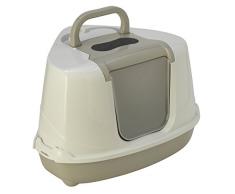 MAISON TOILETTE CHAT DANGLE GRIS METALISE