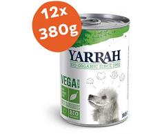 Yarrah Bio Vega, Nourriture pour Chien sans céréales avec Couleur rries 380 g, Pack de 12 (12 x 380 g)
