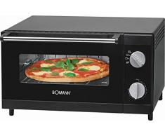 Mini four avec grille de funktionund de Voûte et de la chaleur Mini Four Four multifonctions à pizza four 12 L (Puissance de 1000 W + Plaque de cuisson, grille et tiroir ramasse-miettes)