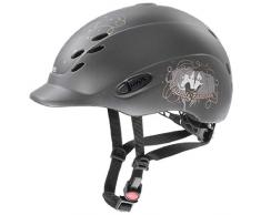 Uvex Casque déquitation Unisexe Motif Joyeux II Rose Mat, S433462, Friends II Anthracite Mat, 49-54 cm