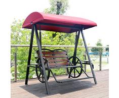 ZDYLM-Y Balancelle de Jardin 2 Places avec auvent Amovible - Jardin Balançoire avec pédale, pour Courtyard intérieur et extérieur