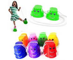 Kentop - Échasses pour enfant - jouet - 1 paire (couleur aléatoire)