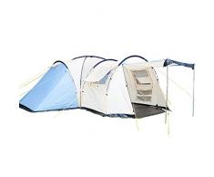 Skandika Toronto 6 - Tente familiale dôme - 6 personnes - 520 x 590 cm - Bleu/Beige