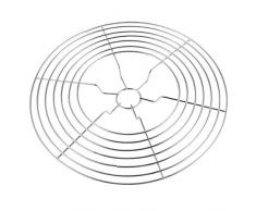 Hemoton Grille Ronde Grille Grilloir Torréfacteur en Acier Inoxydable Plateau de Grillade Barbecue Feu de Camp Grill Barbecue en Plein Air Pan Plaque 20X20x2 Cm