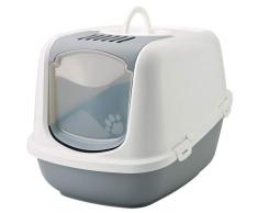 Savic Nestor Jumbo Maison de Toilette pour Chat Gris/Blanc 66x48x46 cm