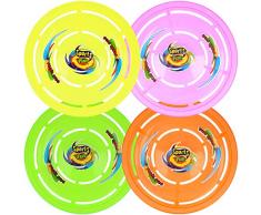 com-four® 4X Frisbee pour Enfants et Adultes - Disque Frisbee 22 cm - Disque à Lancer Aussi pour Chiens - Disque Volant en Quatre Couleurs (4 pièces - 4 Couleurs)