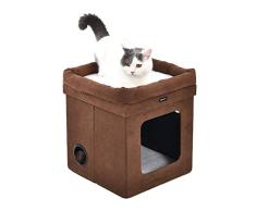 AmazonBasics Niche pliable pour chat, Marron