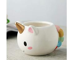 Bocal À Vin Dessin Animé Licorne Tasses 3D En Céramique Café Tasses Enfants Fille Créative Mignon Sauvage Sauvage Cheval Magique Tasse Magique Bouteille DEau Birthgifts, 201-300Ml